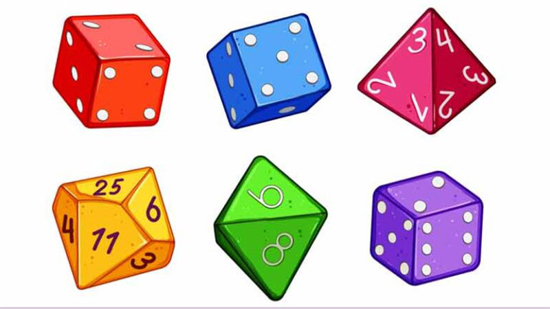 Six dice